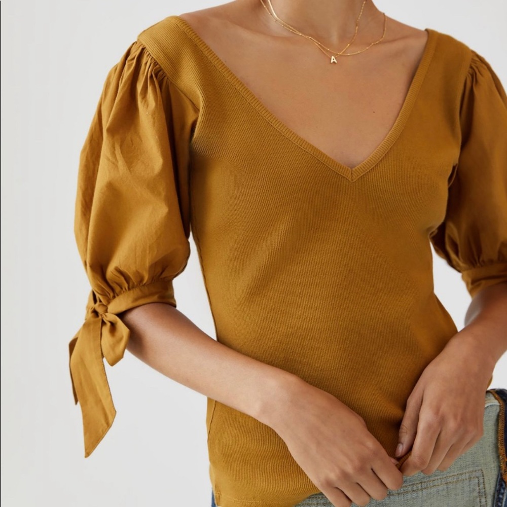 NWOT Anthropologie Maeve puff sleeve blouse